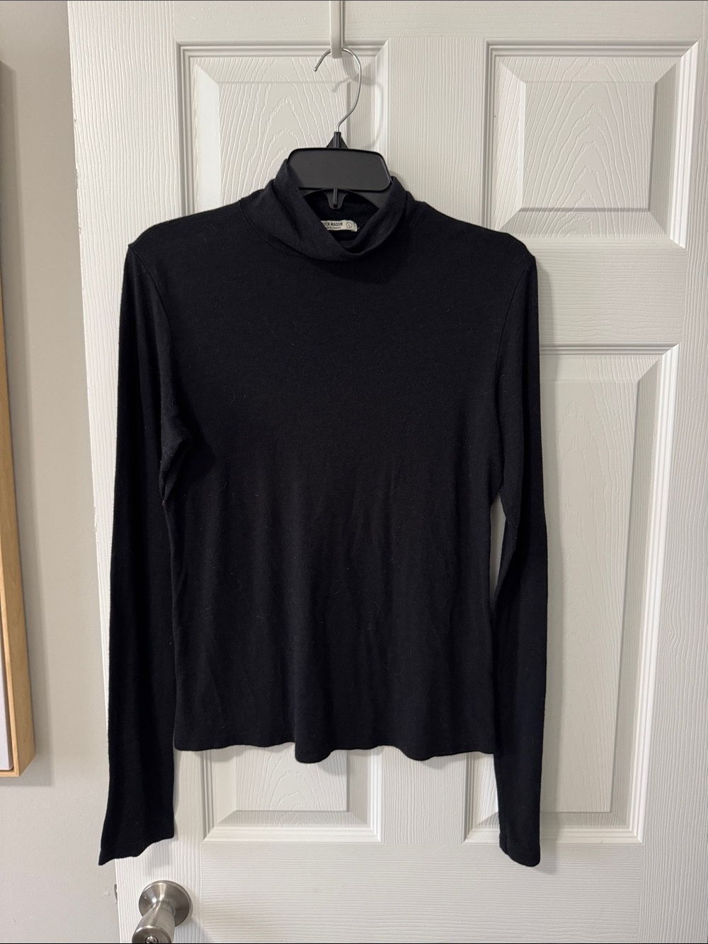 Buck Mason Women's Black Long Sleeve Turtleneck